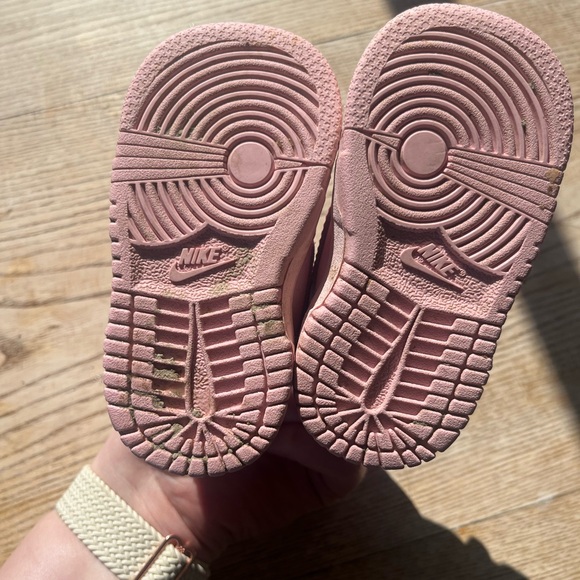 Nike Kids Light Pink and Red Sneakers - Picture 2 of 2